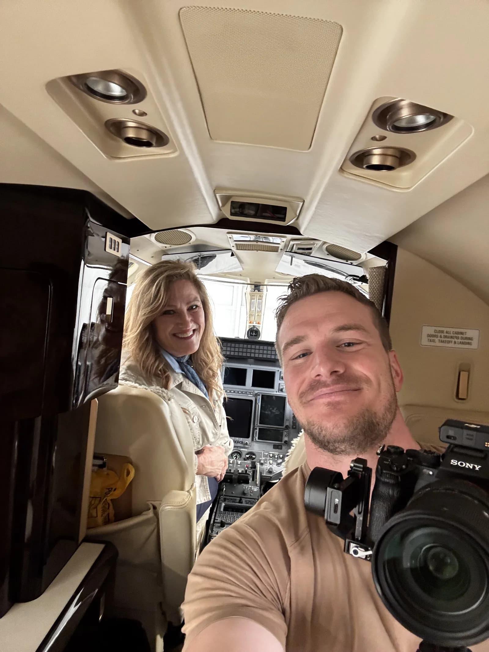 Bryce Bettag on location, ready to shoot