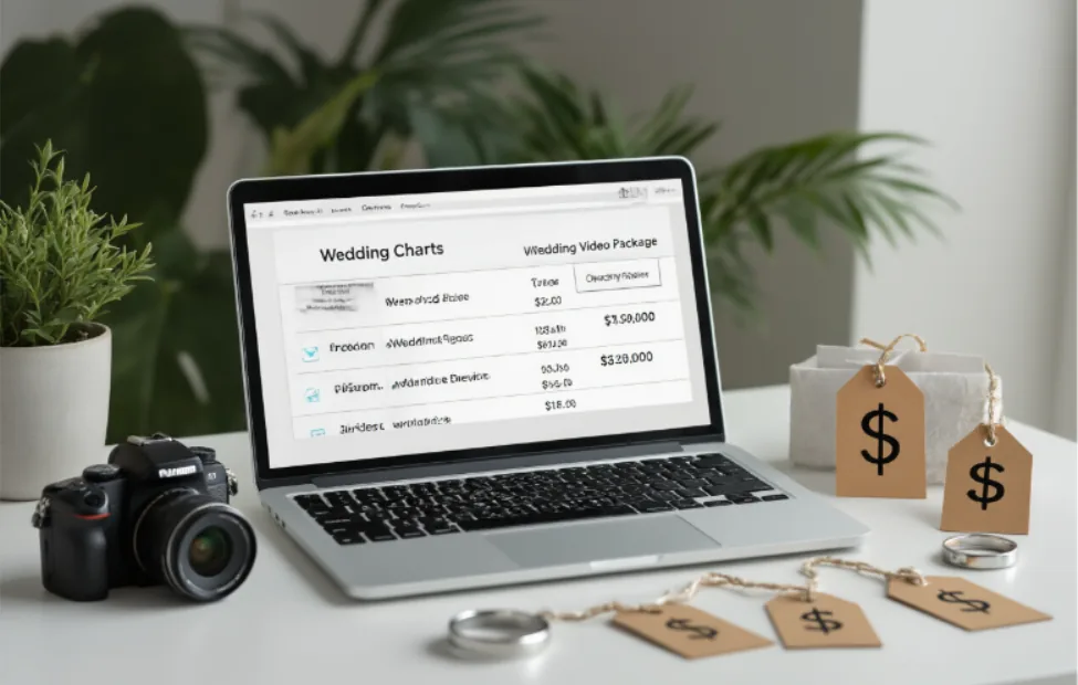 What is the average cost of a wedding video?