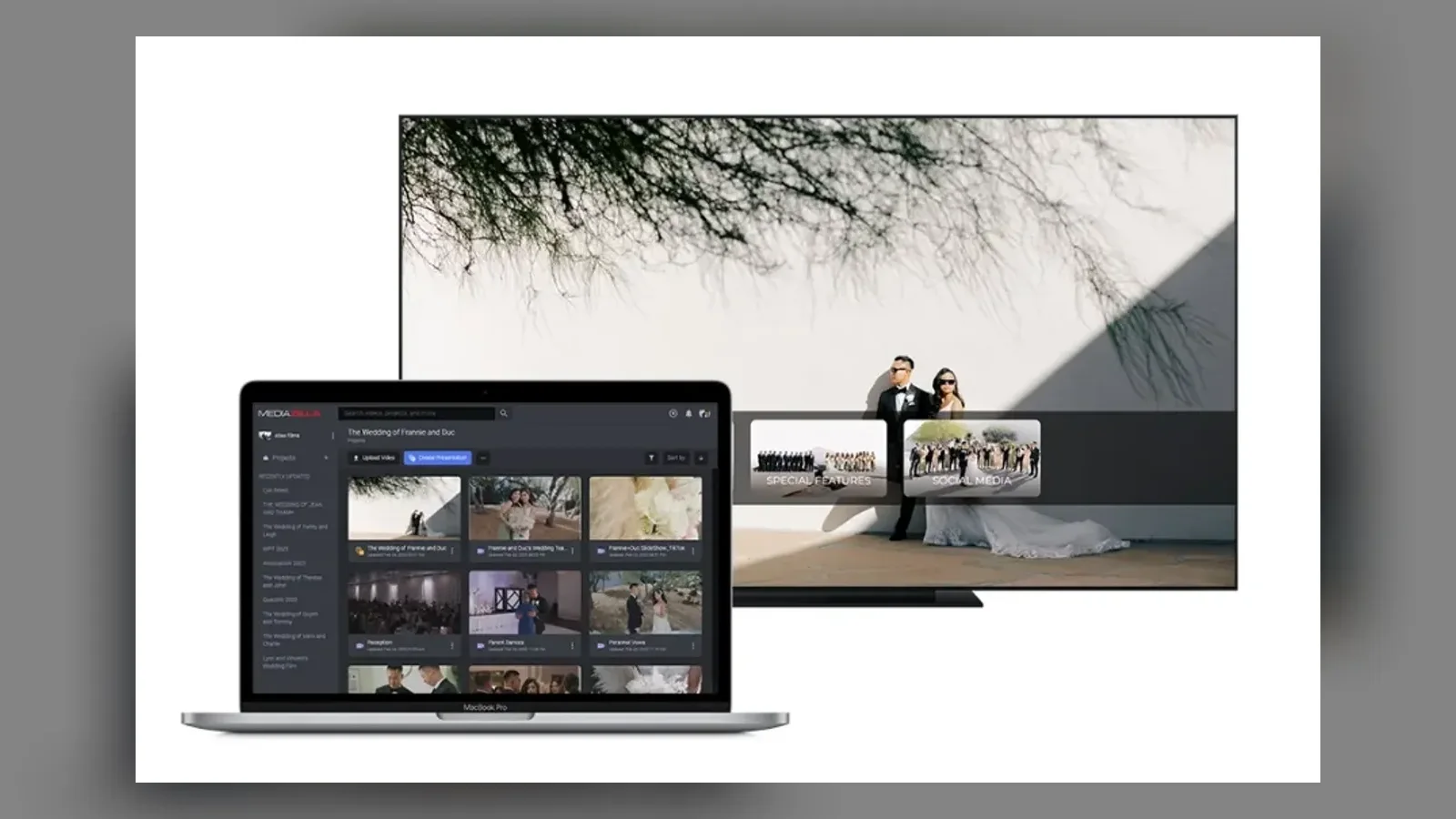 What is the best delivery for wedding videos?