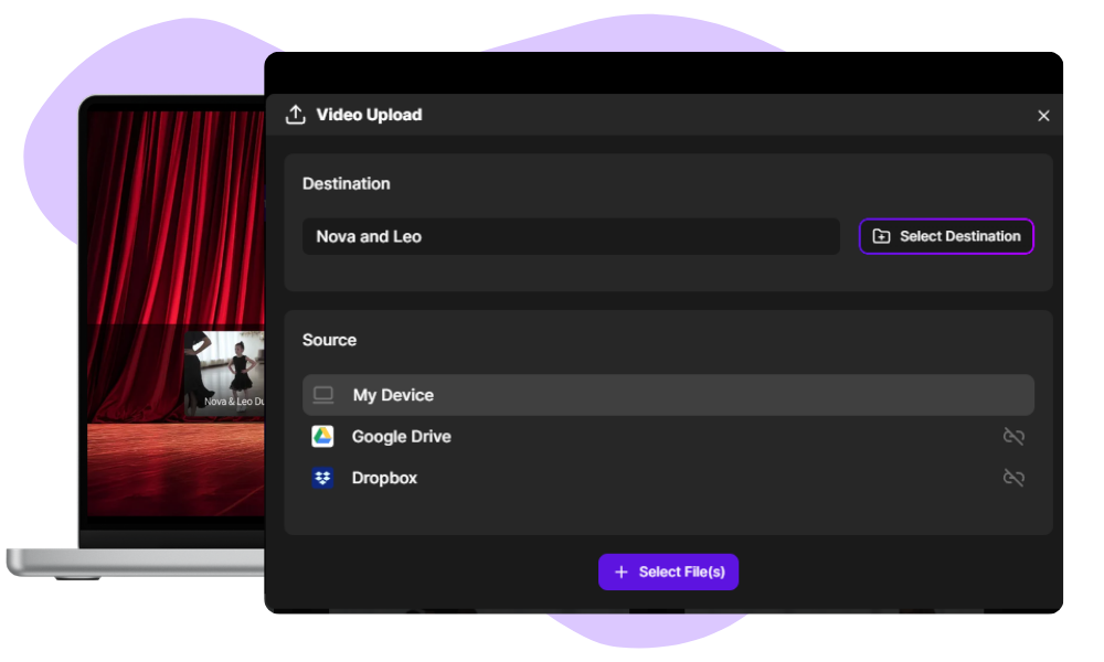 Upload your video preview