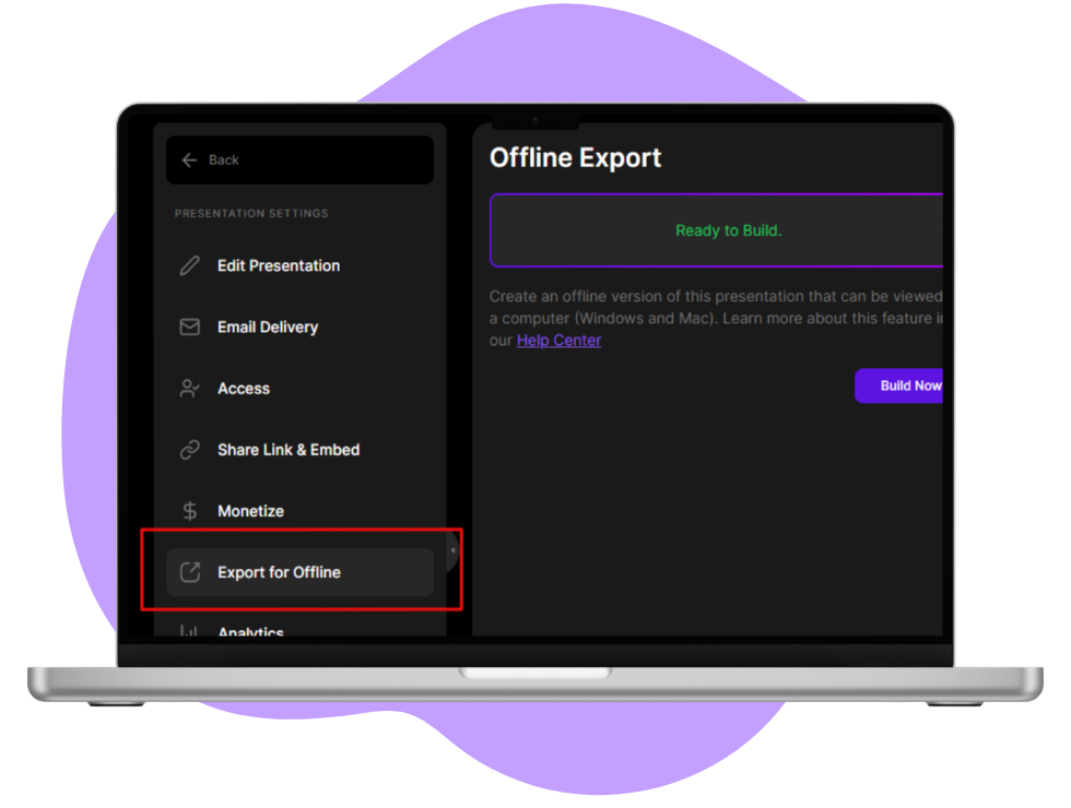 Offline Export